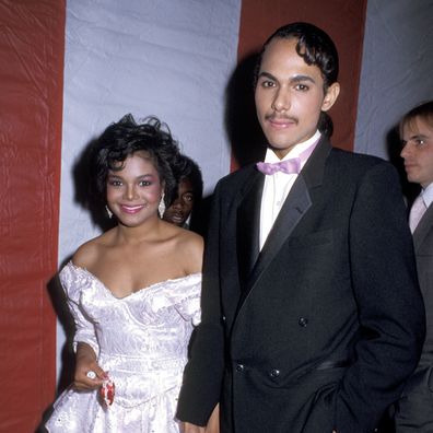Janet Jackson and James DeBarge at the American Music Awards in 1985.