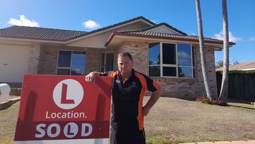 Philip Larson outside the Bundaberg investment property he and his wife sold last month.