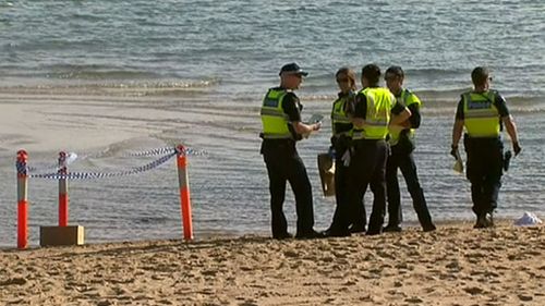 Police have fenced off the area where the body parts were found. (9NEWS)