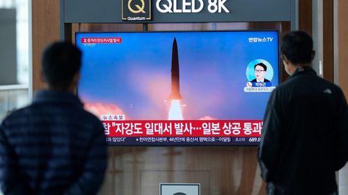 North Korea fired a short-range ballistic missile on Sunday toward its eastern seas, extending a provocative streak in weapons testing 