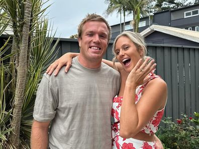 Jake Trbojevic and Alix Waddell got engaged in February