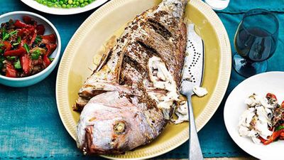 <a href="http://kitchen.nine.com.au/2016/05/16/13/24/whole-snapper-with-peperonata" target="_top">Whole snapper with peperonata</a> recipe