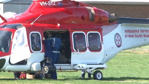The student was airlifted to hospital in a serious but stable condition. (9NEWS)