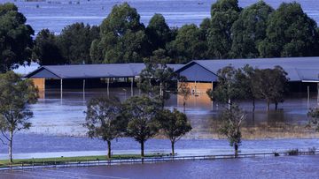 Floodwaters along the Hawkesbury River in the Richmond and Windsor region are seen on April 06, 2024 in Sydney, Australia. 