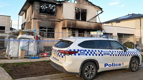 The home went up in flames on Monday afternoon. Detectives believe the fire was deliberately lit.