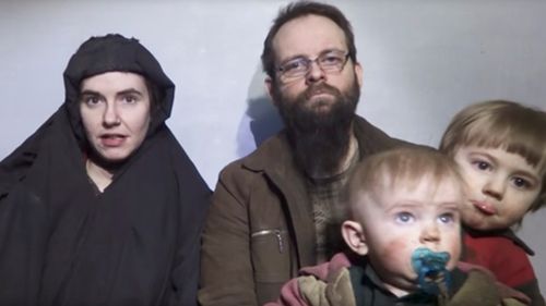 Caitlin Coleman, Joshua Boyle and their children were taken hostage in Afghanistan. (AP)