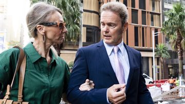 Craig McLachlan arriving at the NSW Supreme Court on Tuesday.