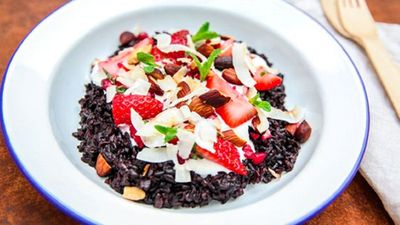 Click here for our <a href="http://kitchen.nine.com.au/2016/05/16/11/04/forbidden-black-rice-pudding" target="_top">Forbidden black rice pudding</a>