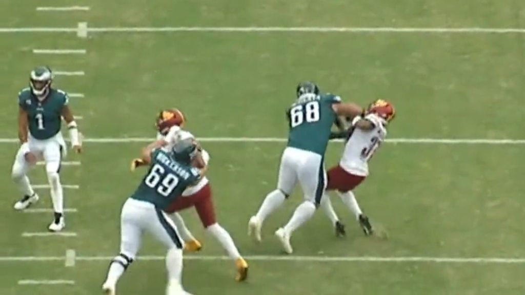 'Unsung hero' Jordan Mailata adds to highlight reel as clash with fellow Aussie beckons