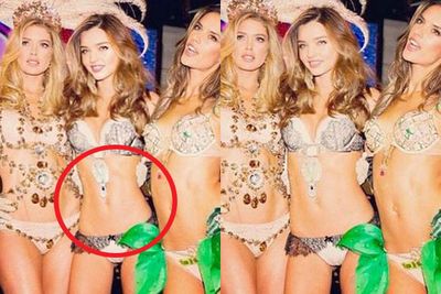 This Photoshop fail cornered M-Kerr <i>so</I> bad, she just had to own up.<br/> <br/>In 2013, the brunette bombshell posted a super-skinny snap of herself and her co-hort of angels to Instagram. While most of us were too busy looking at her lacy lingerie, Miranda's fans called her out for retouching her tum. <br/><br/>The 31-year-old later apologised for posting the pic, saying she had no idea that the first image she'd put up had been Photoshopped. <br/><br/>We'd believe you if you hadn't retouched 25353 times before, Miranda.
