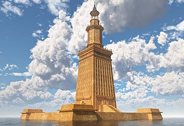 When did construction begin on the Lighthouse of Alexandria?