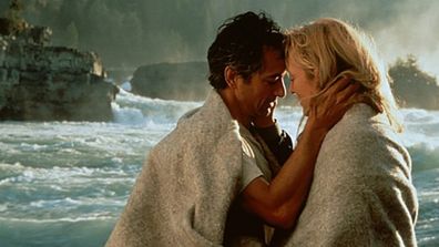 David Strathairn and Meryl Streep in The River Wild.