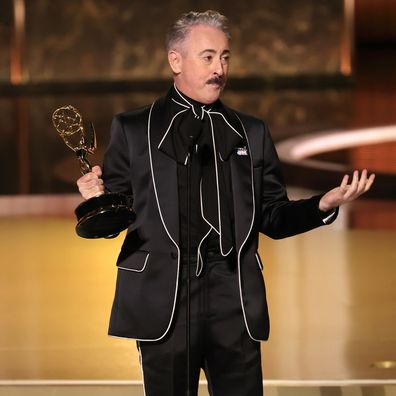 LOS ANGELES, CALIFORNIA - SEPTEMBER 14: Alan Cumming accepts the Outstanding Reality Competition Program award for "The Traitors" onstage during the 77th Primetime Emmy Awards at Peacock Theater on September 14, 2025 in Los Angeles, California.  (Photo by Kevin Winter/Getty Images)