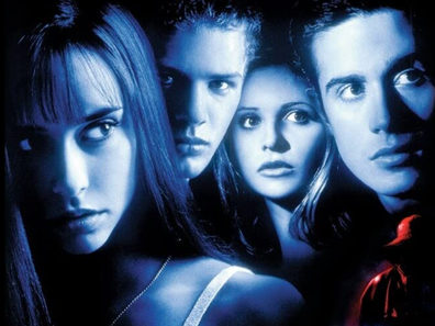 The official poster of the 1997 movie I know what I did last summer.