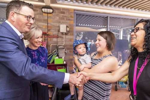 The Premier, and wife Catherine, paid a visit to parents in Noble Park today.