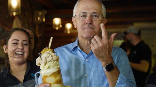 PM tries 'freakshake' in Canberra
