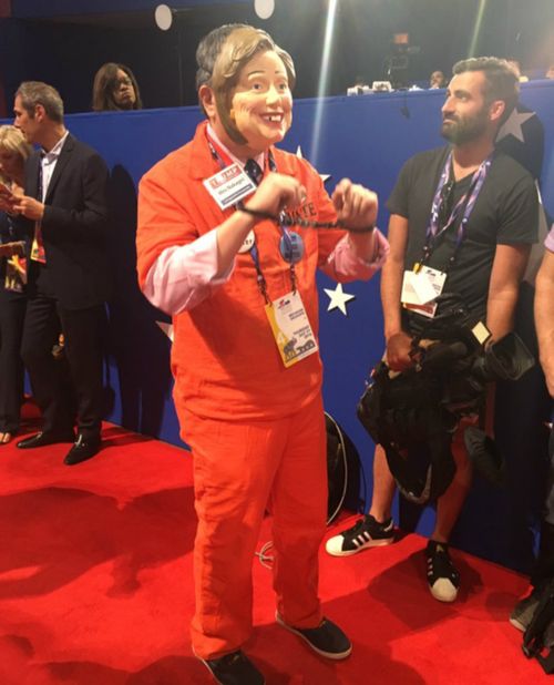 A Donald Trump supporter at the Republican National Convention. (Laura Turner/9NEWS)