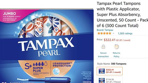  Tampax Pearl Plastic Unscented Tampons, Ultra