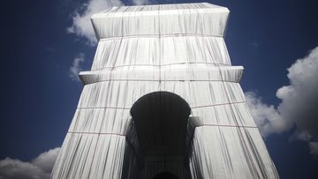 The &quot;L&#x27;Arc de Triomphe, Wrapped&quot; project by late artist Christo and Jeanne-Claude is on view from, September 18 to October 3, 2021. 
