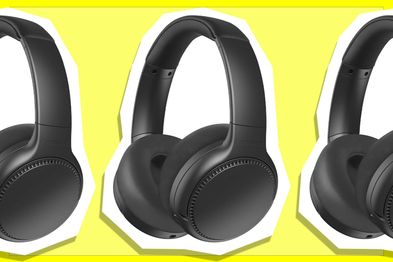 9PR: Panasonic RB-M700BE-K Noise Cancelling Deep Bass Headphones, Black