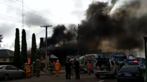 Man burned in major SA house fire