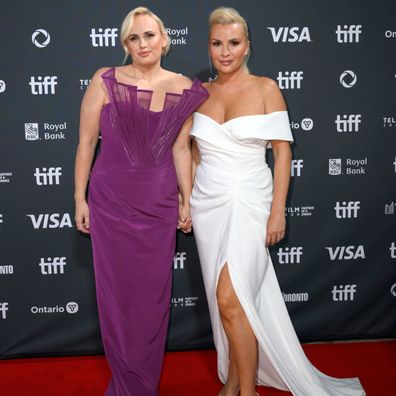 TORONTO, ONTARIO - SEPTEMBER 14: (L-R) Rebel Wilson and Ramona Agruma attend the premiere of "The Deb" during the 2024 Toronto International Film Festival at Roy Thomson Hall on September 14, 2024 in Toronto, Ontario.  (Photo by Robert Okine/Getty Images)