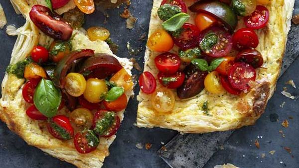 Tomato ricotta tart