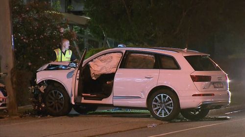One police officer was taken to hospital with serious injuries. (9NEWS)