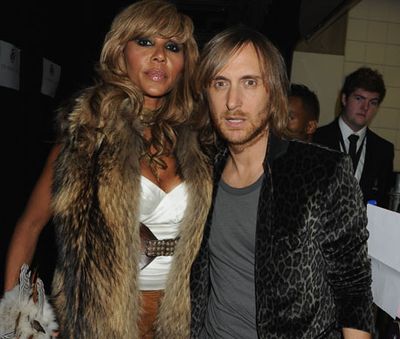 DJ superstar David Guetta showed off his glamorous wife Cathy on the red carpet.