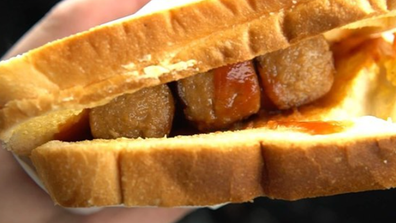 Three sausages layered between white bread is a crime in Josh Eastwell's eyes.
