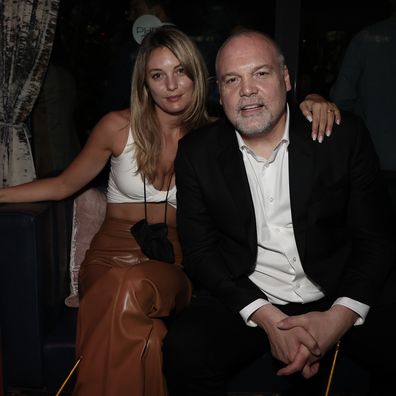 Vincent D'Onofrio and Leila George attend "The Eyes Of Tammy Faye" New York Premiere After Party on September 14, 2021 in New York City. 