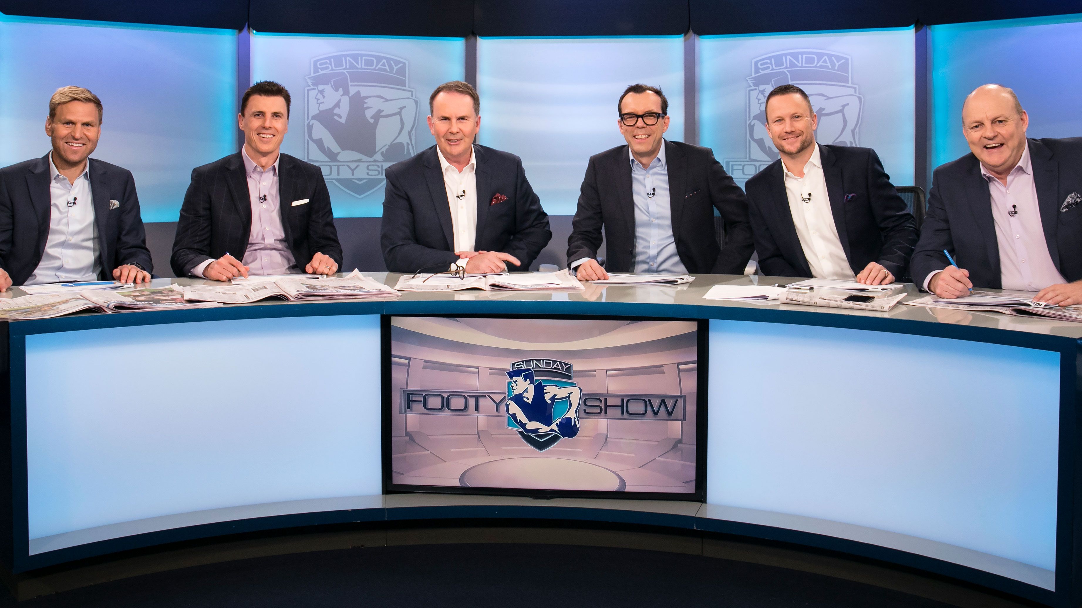 The Sunday Footy Show panel.