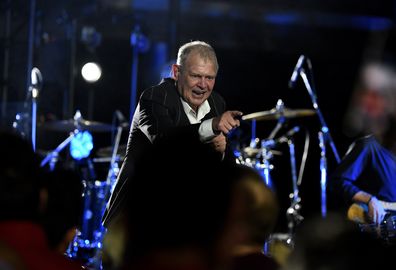 John Farnham, performs, on stage, concert