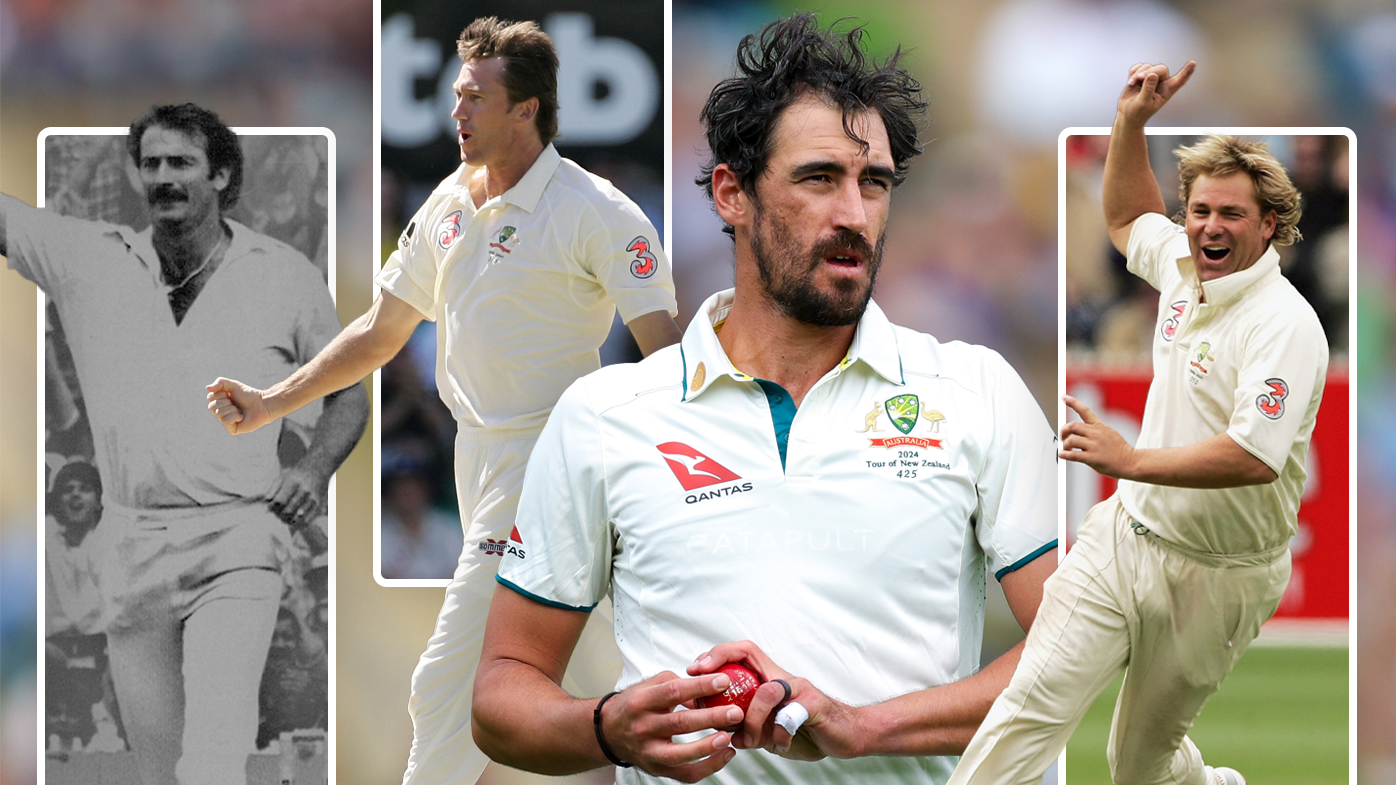 Shane Warne, Dennis Lillee, Glenn McGrath and Mitchell Starc are among Australia&#x27;s highest Test wicket takers.