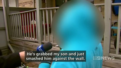 Eathan's father claims police were heavy-handed with his son. (9NEWS)