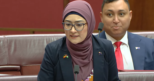 Independent Senator Fatima Payman blew up in parliament today and called One Nation Leader Pauline Hanson a racist after she questioned her ﻿eligibility as a politician.  