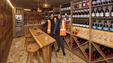 EMBARGO 6/10/25 THE BLOCK 2025: House 5 Robby and Mat Alfresco Terrace, Shed and Wine Cellar