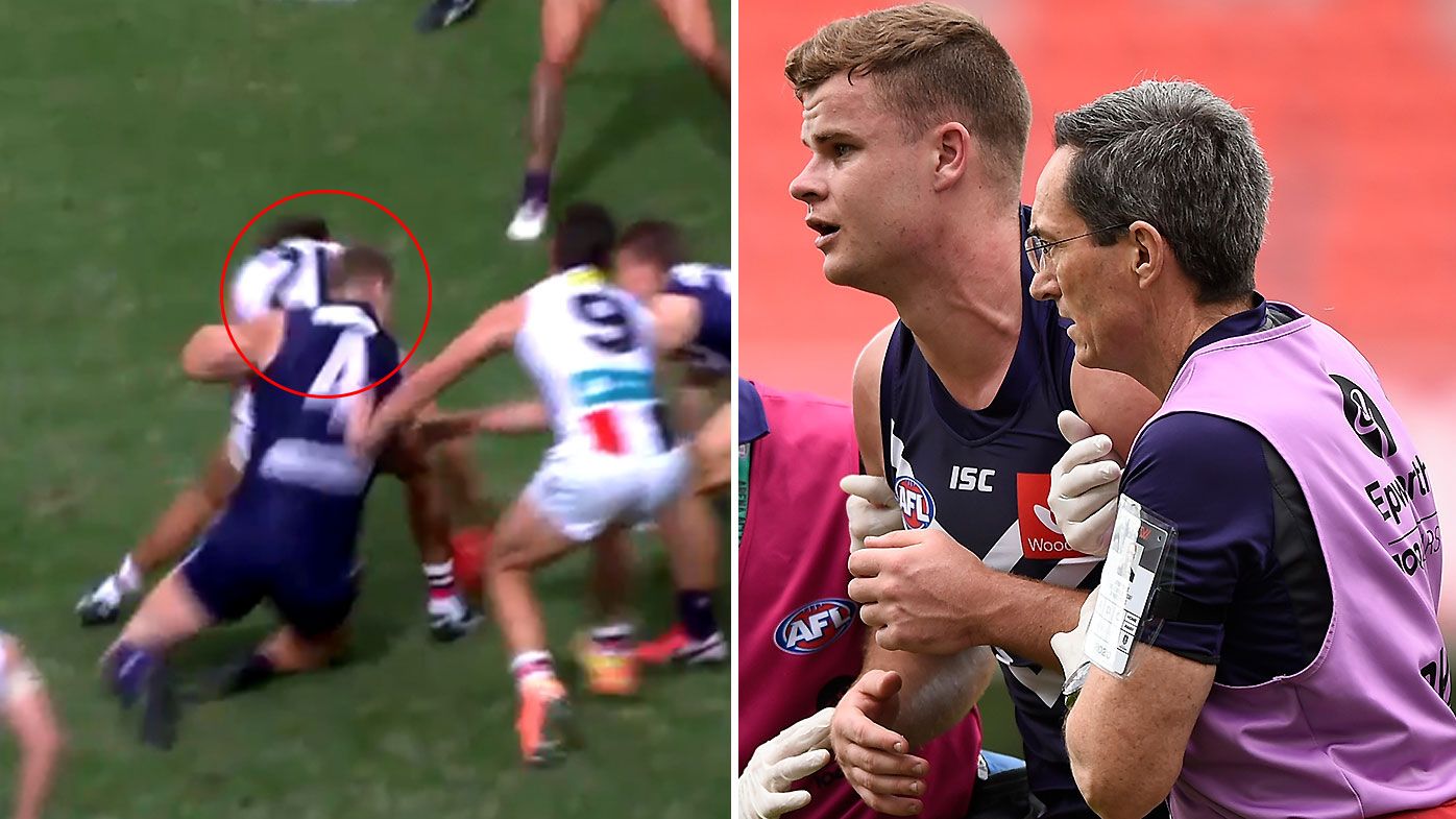 'Take a bloody stand!': AFL great fumes after Saint's high hit in Fremantle win