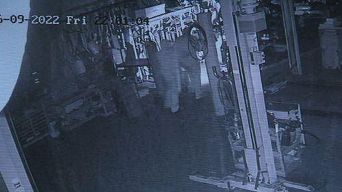 Police said two people entered a car spare parts business at Ridgehaven at 9.30pm on Friday.