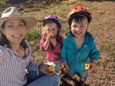 Stephanie Trethewey and her family.