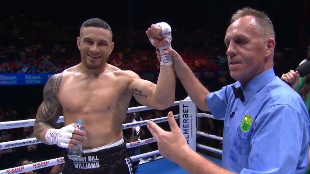 Sonny Bill Williams' trainer doubles down on world title fight claim after Barry Hall demolition