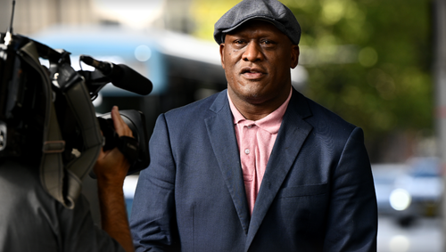 Wendell Sailor leaving court. 