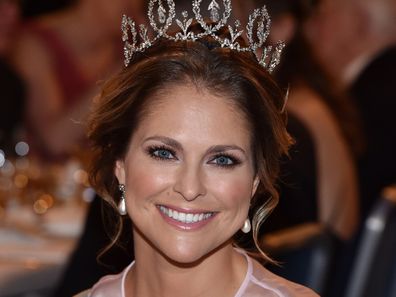 Princess Madeleine of Sweden at the Nobel Prize Banquet 2015 at City Hall on December 10, 2016 in Stockholm, Sweden.