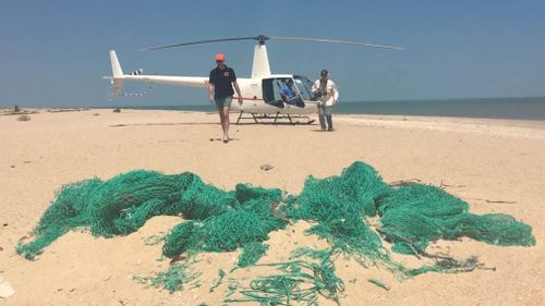 190919 Gulf of Carpentaria plastic fishing nets debris aerial survey research environment turtles damage news Australia