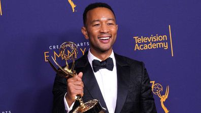 John Legend, winner of the award for outstanding variety special for 'Jesus Christ Superstar Live in Concert' in 2019.