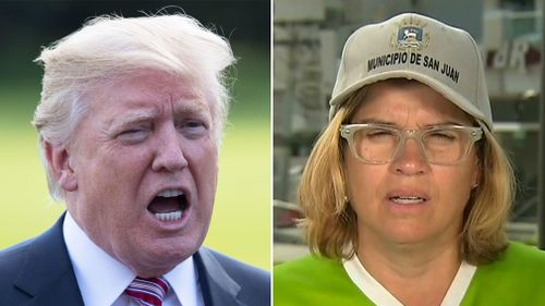 Mr Trump has clashed with San Juan mayor Carmen Yulin Cruz. (AP/CNN)