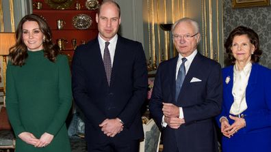 The Duke and Duchess of Cambridge begin their tour of Sweden and Norway. 