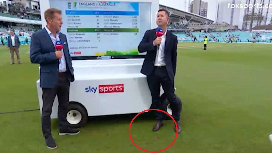 Ricky Ponting fumes at English fans after being pelted with grapes during Ashes TV cross