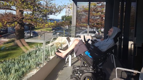 Mr Sievers at spinal injuries resort, Sargood on Collaroy, in Sydney.