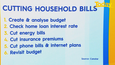 Six steps to cutting household bills.